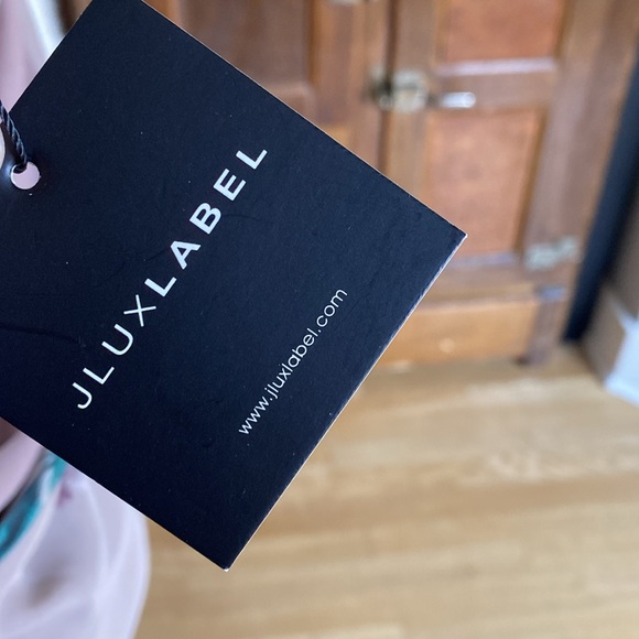 JLUXLABEL STRAPLESS FLORAL MAXI DRESS LARGE NEW - Picture 2 of 8